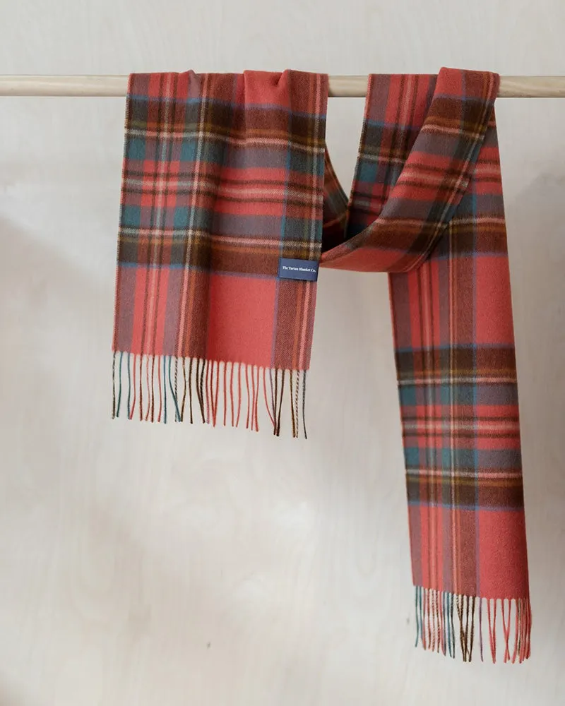 Plaid Lambswool Scarf - Stewart Royal Antique