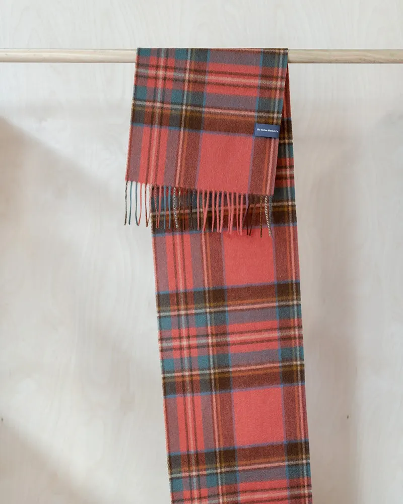 Plaid Lambswool Scarf - Stewart Royal Antique
