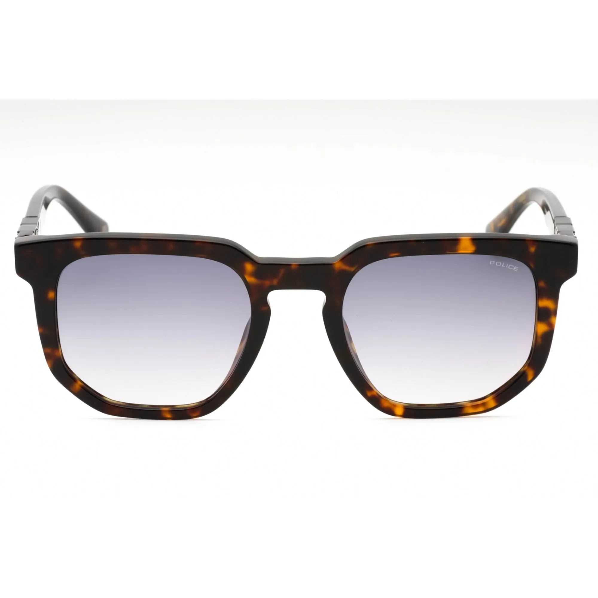 Police Men's Sunglasses - Dark Tortoise Plastic Geometric Full Rim Frame | SPLF88 0722