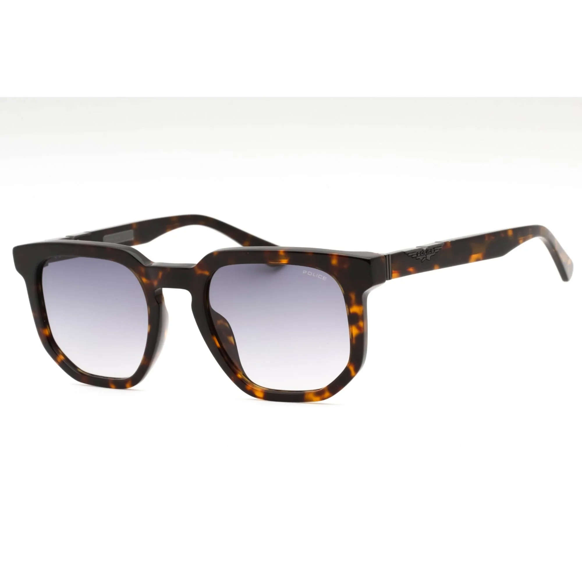 Police Men's Sunglasses - Dark Tortoise Plastic Geometric Full Rim Frame | SPLF88 0722
