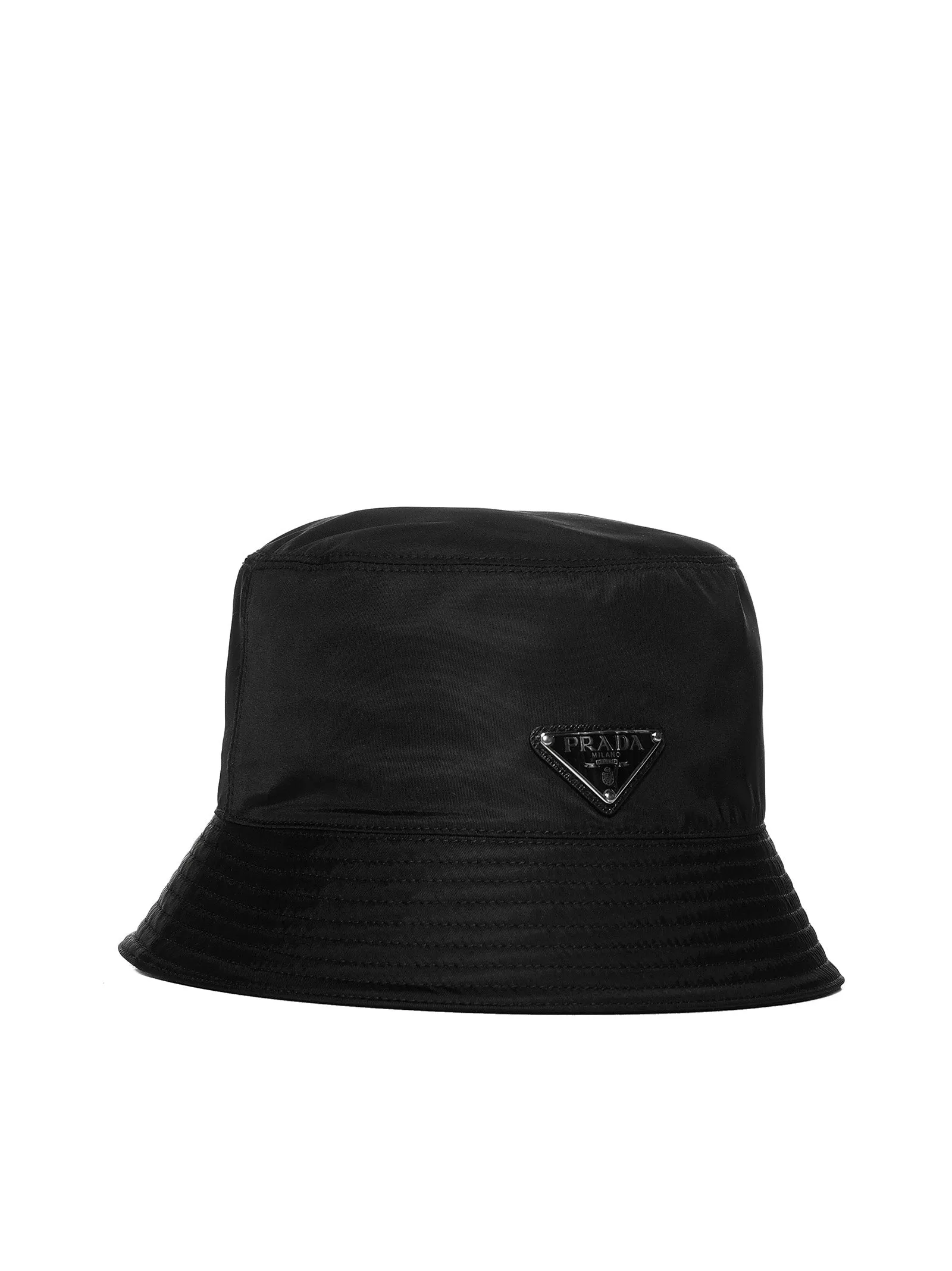 Prada Re-Nylon Logo Plaque Bucket Hat