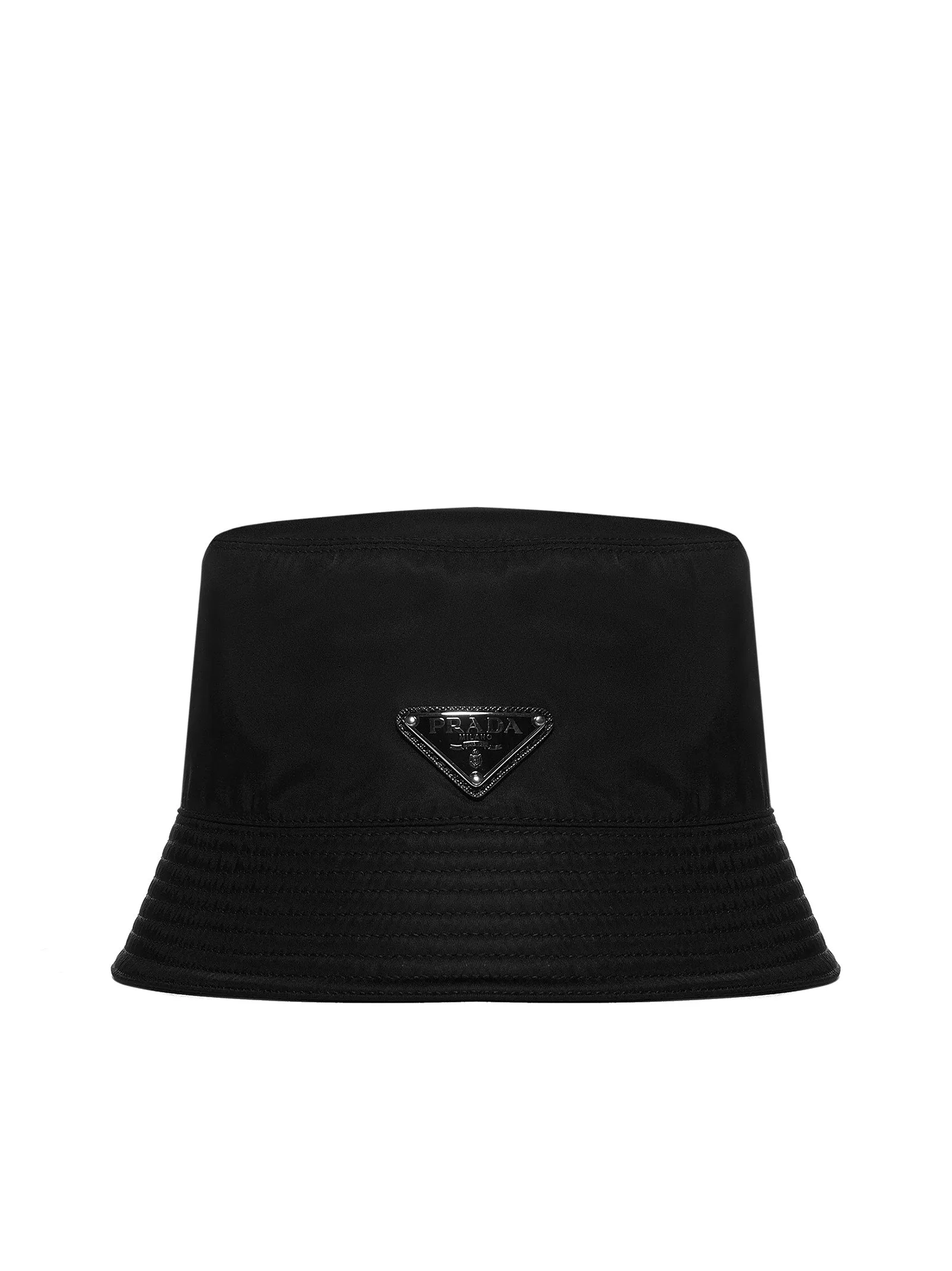 Prada Re-Nylon Logo Plaque Bucket Hat