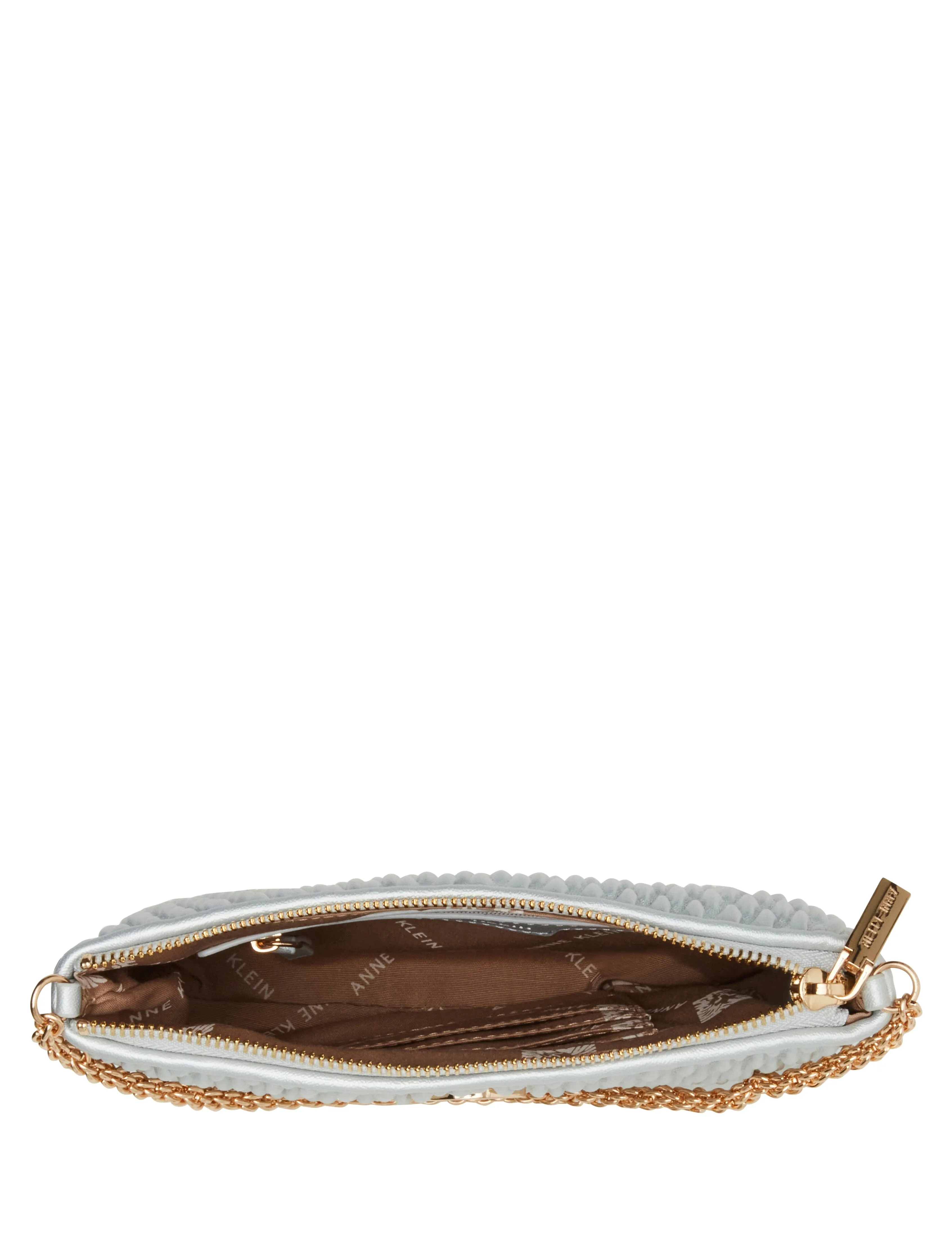 Ruched Crossbody With Chain Swag