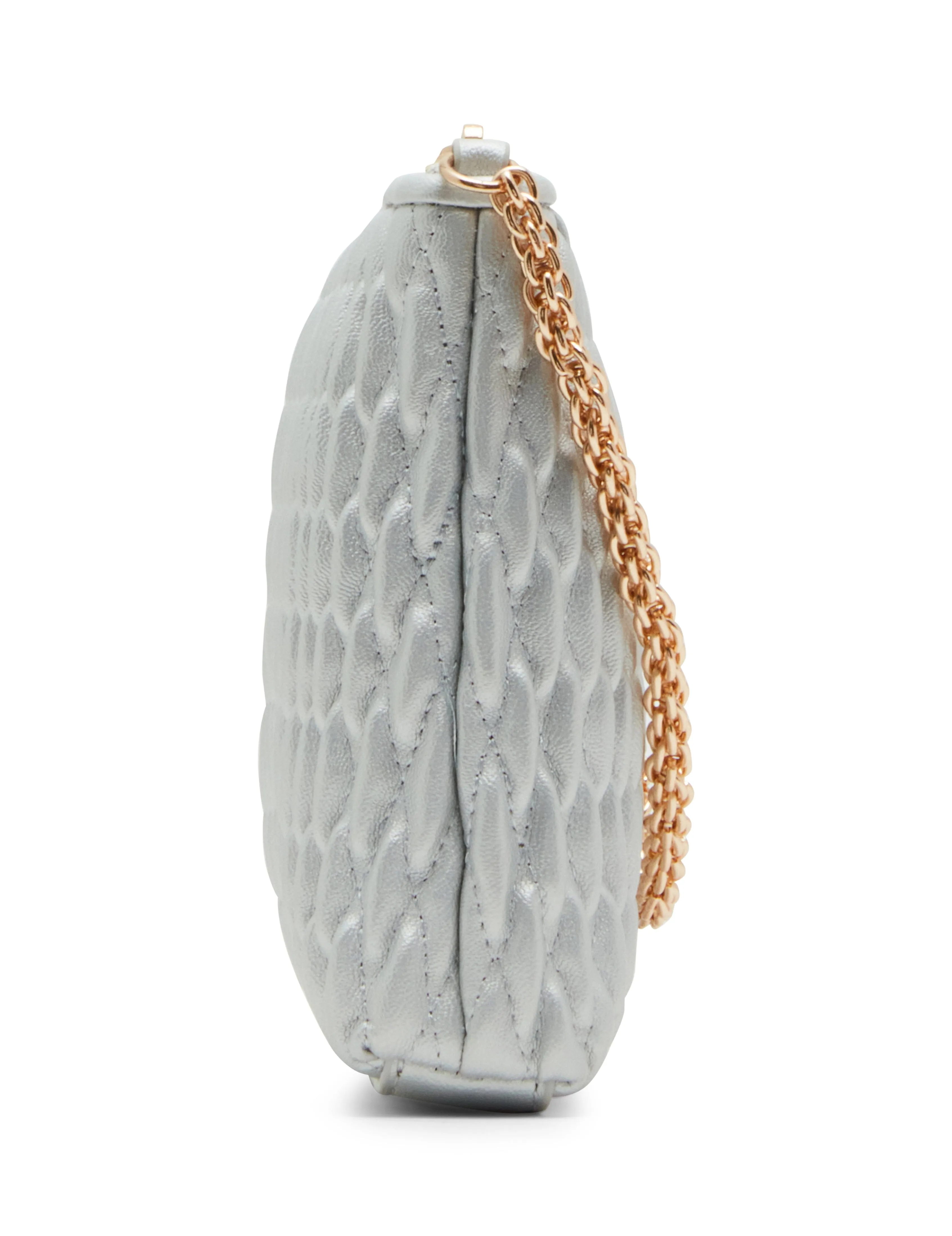 Ruched Crossbody With Chain Swag