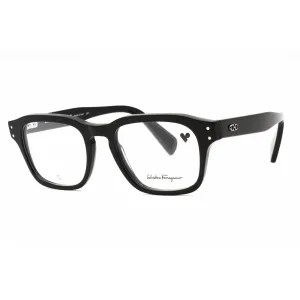 Salvatore Ferragamo Men's Eyeglasses - Black Rectangular Full Rim Frame | SF2958 001