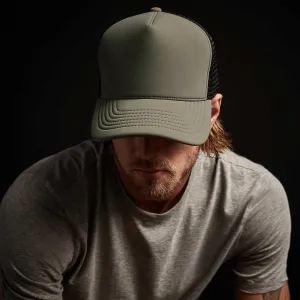 Scuba Trucker Hat - Army Green