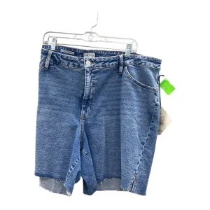 Shorts By Ava & Viv In Blue Denim, Size:22