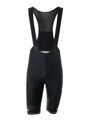 SOLIDS ADVENTURE CARGO BIB SHORTS - WOMEN - BLACK