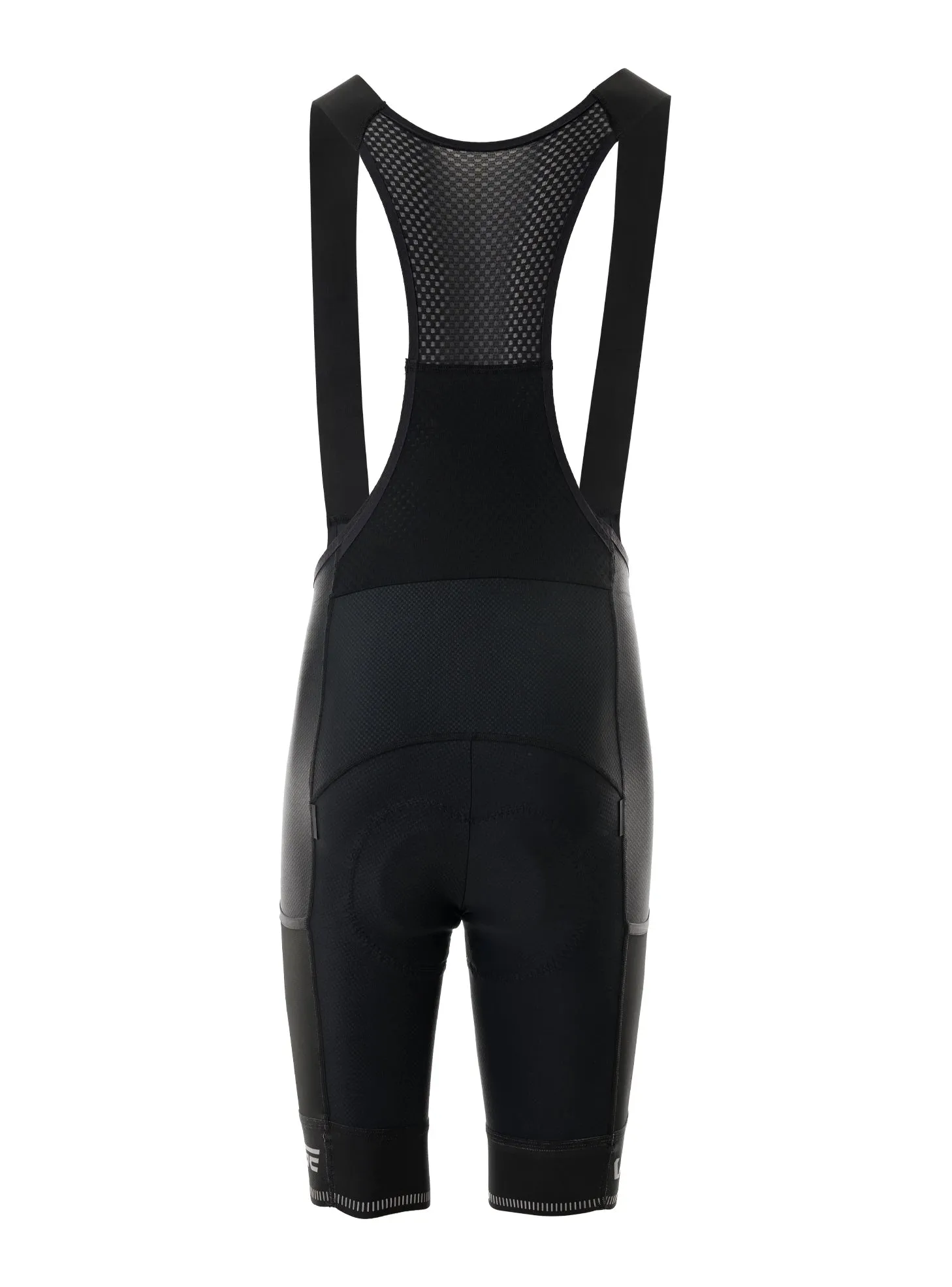 SOLIDS ADVENTURE CARGO BIB SHORTS - WOMEN - BLACK