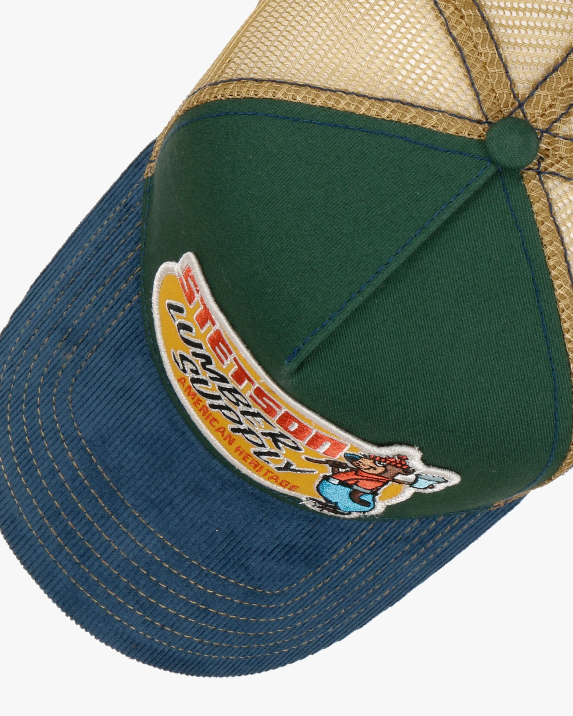 Stetson Lumber Supply Trucker Cap - Denim / Green