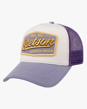 Stetson Vintage Trucker Cap - Lilac / Off White