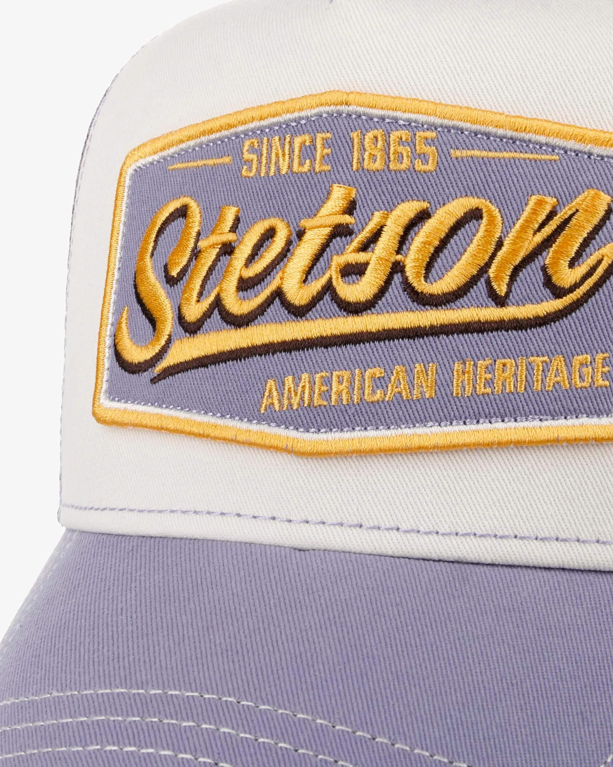Stetson Vintage Trucker Cap - Lilac / Off White
