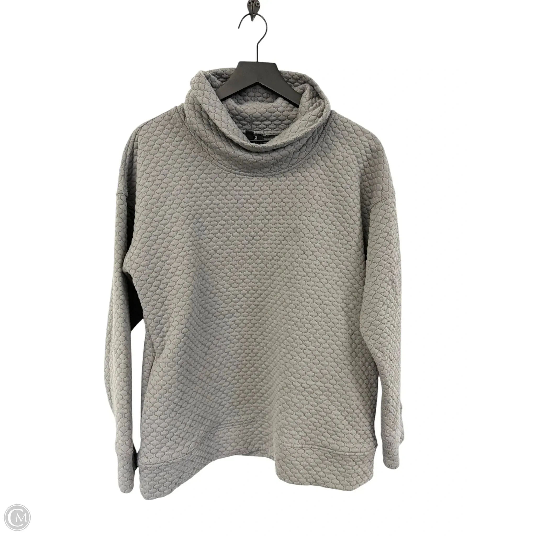 Sweatshirt Crewneck By Jones New York In Grey, Size: L