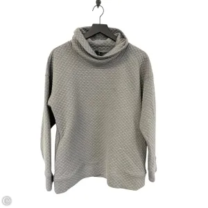 Sweatshirt Crewneck By Jones New York In Grey, Size: L
