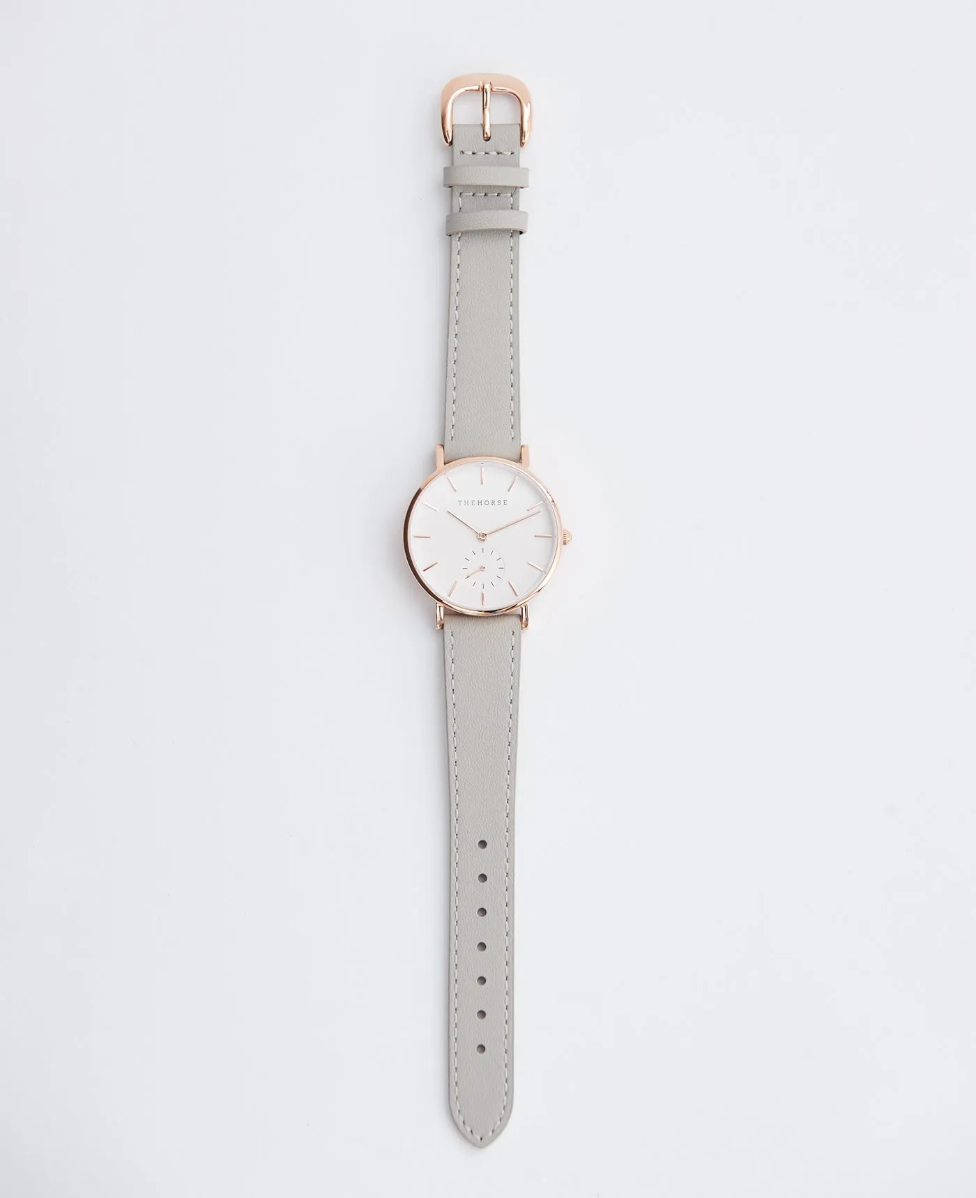 The 16mm Classic Strap: Grey / Rose Gold