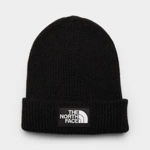 The North Face Kids' TNF Box Logo Cuffed Beanie / TNF Black