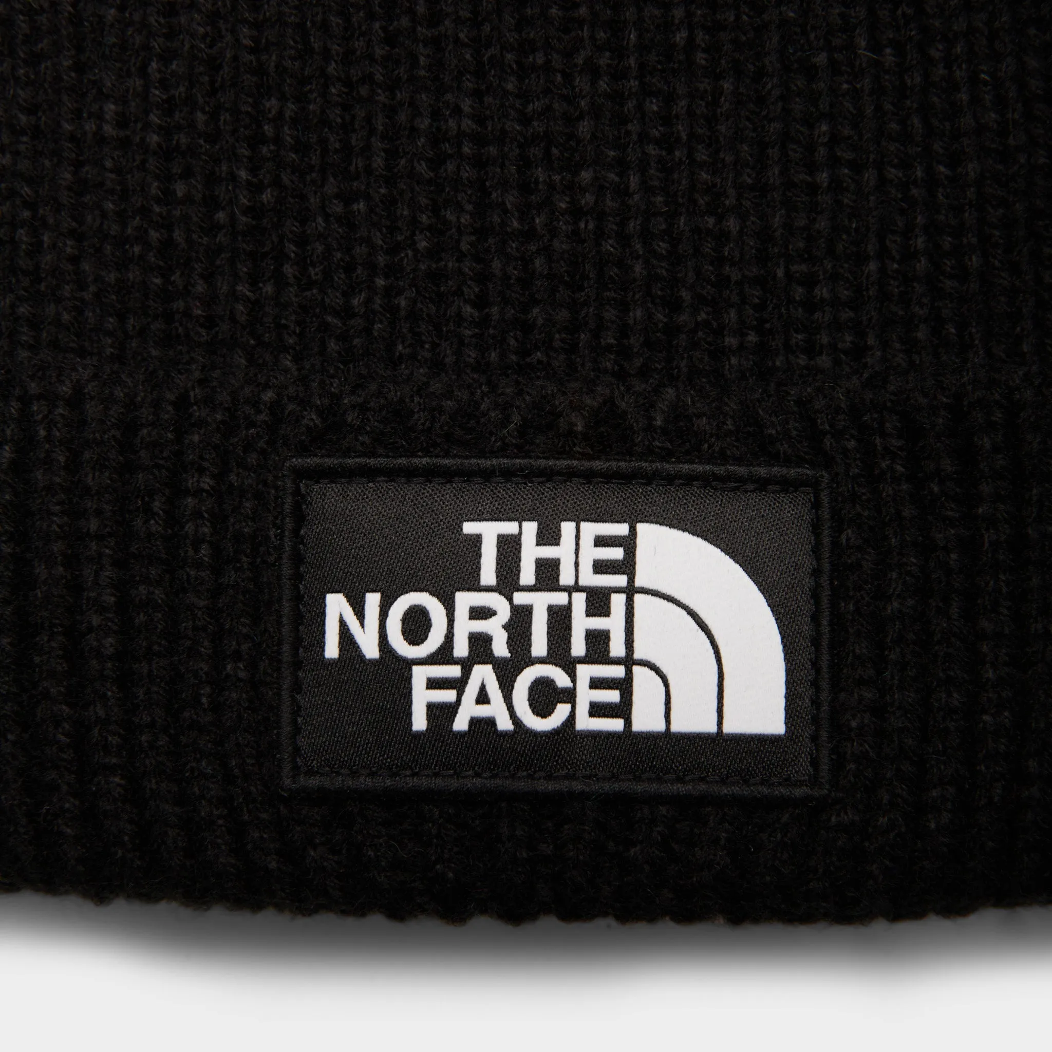 The North Face Kids' TNF Box Logo Cuffed Beanie / TNF Black
