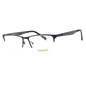 Timberland Men's Eyeglasses - Matte Blue Metal Rectangular Full Rim Frame | TB1709 091