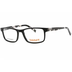 Timberland Men's Eyeglasses - Shiny Black Full Rim Rectangular Frame | TB1789-H 001