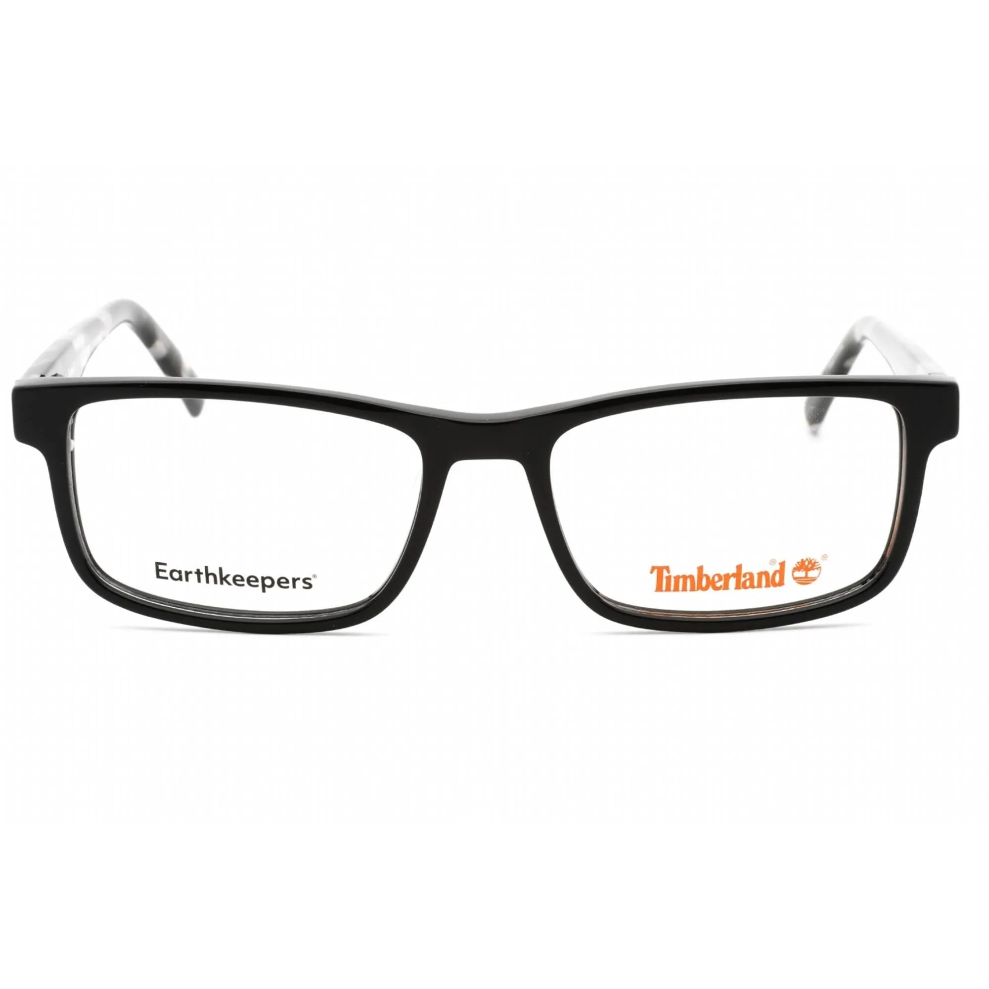 Timberland Men's Eyeglasses - Shiny Black Full Rim Rectangular Frame | TB1789-H 001