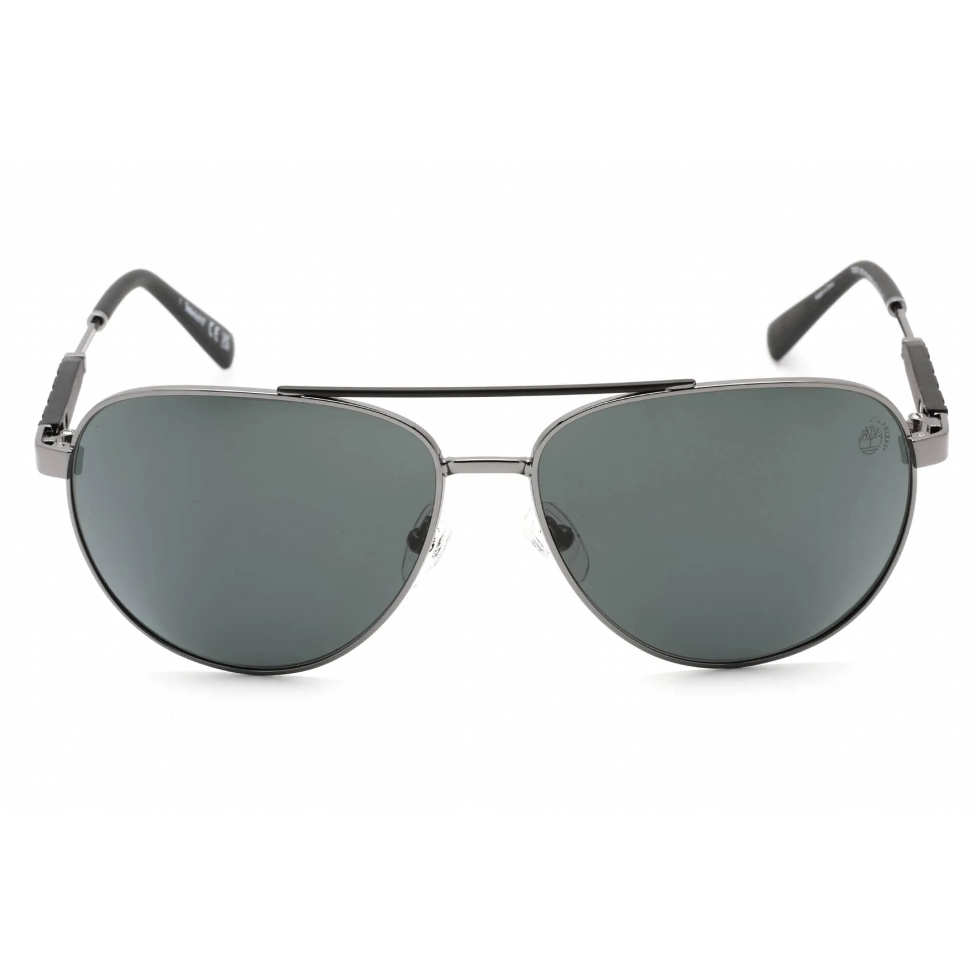 Timberland Men's Sunglasses - Shiny Dark Nickeltin Metal Aviator Shape | TB9282 06D