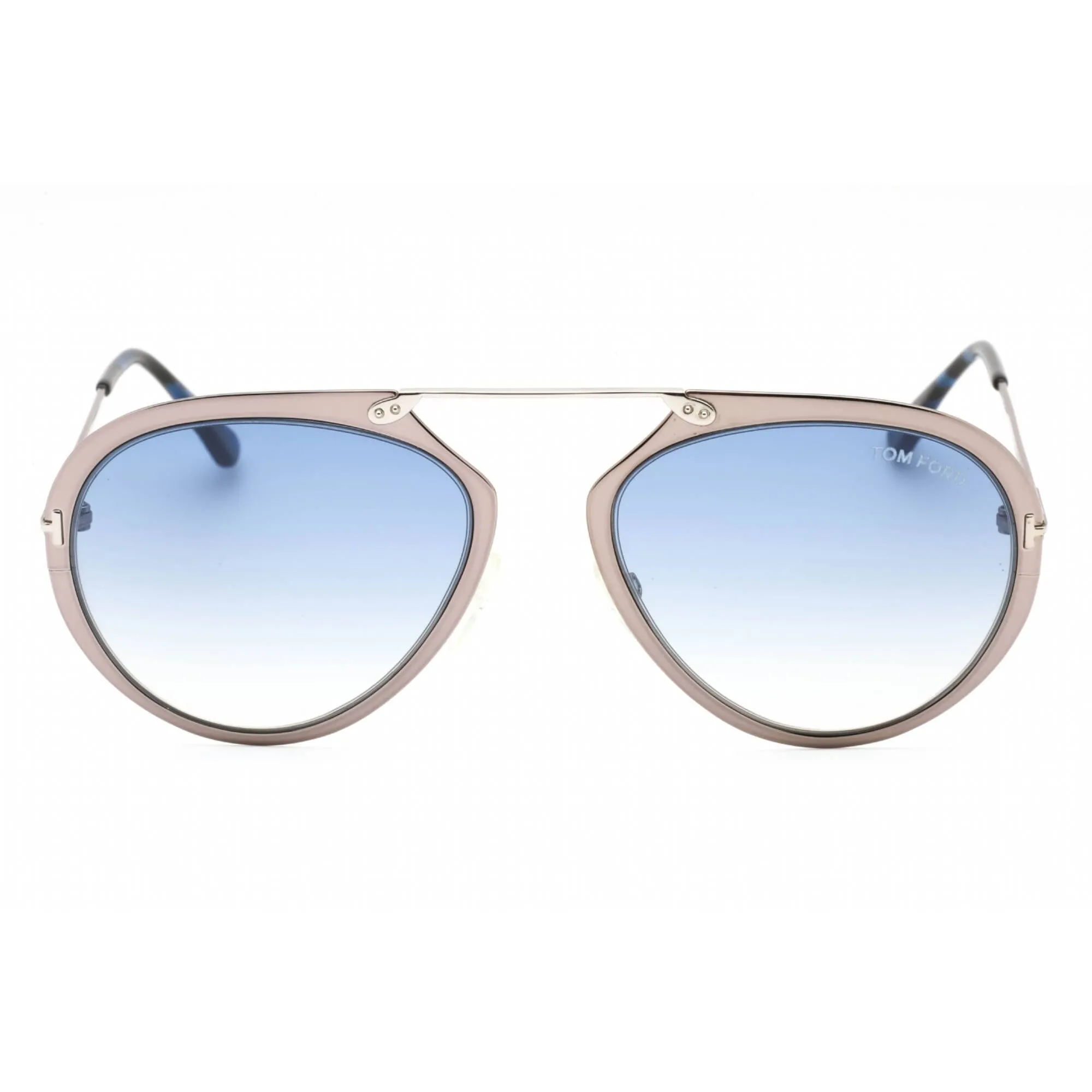 Tom Ford Men's Sunglasses - Shiny Dark Ruthenium Metal Pilot Frame | FT0508 12W