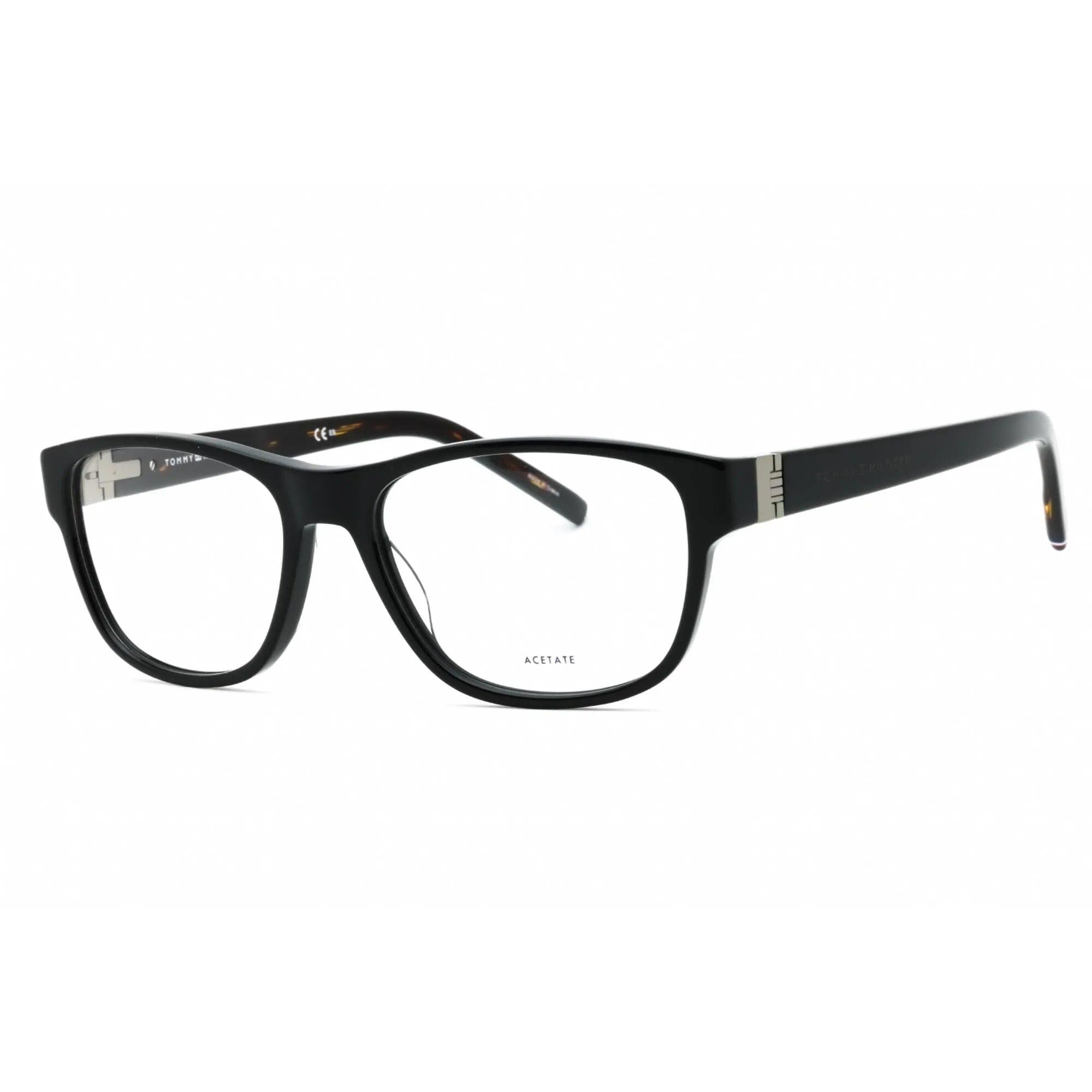 Tommy Hilfiger Men's Eyeglasses - Black Plastic Square Shape Frame | TH 1872 0807 00