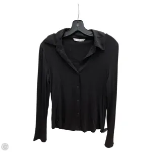 Top Long Sleeve By Mango In Black, Size: 6