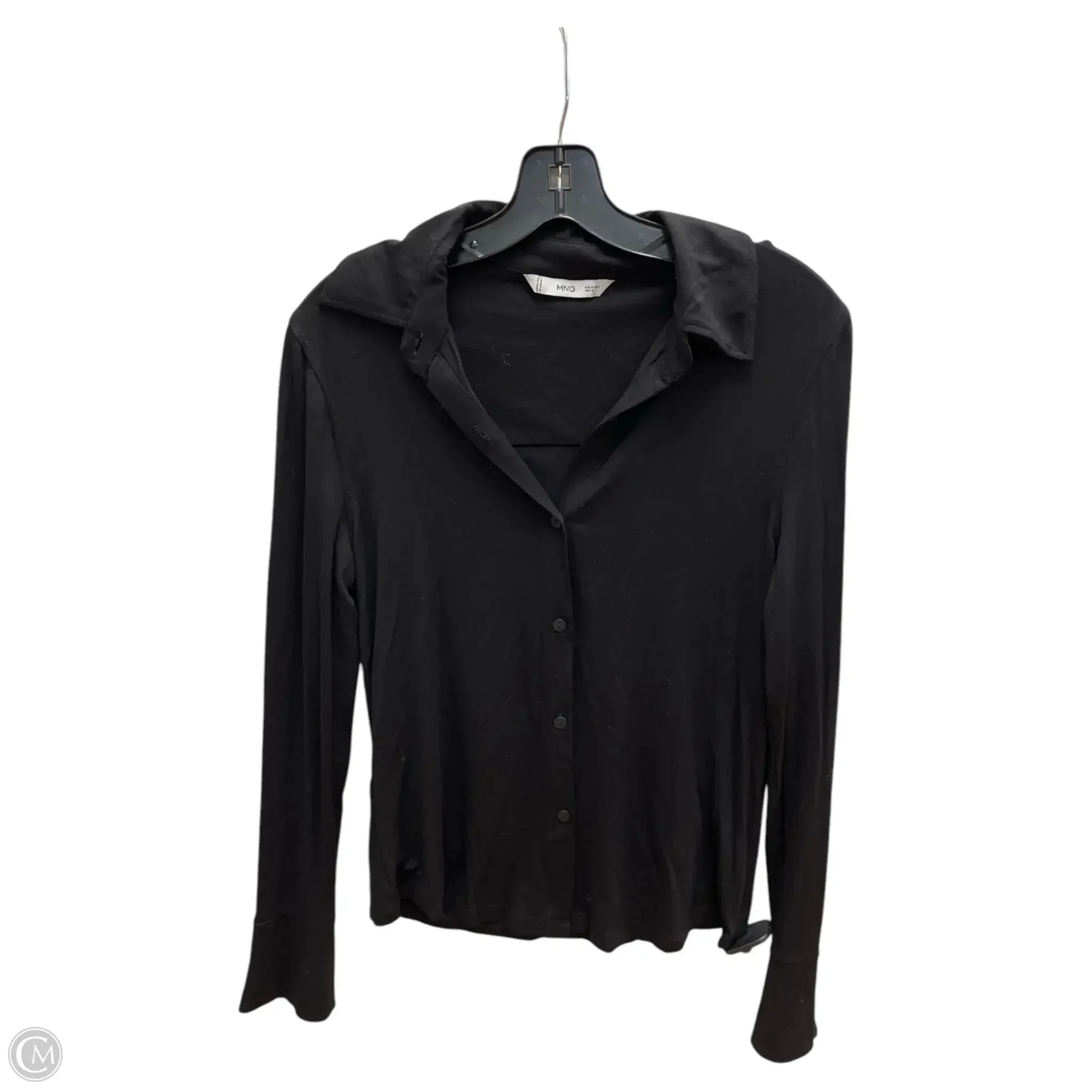 Top Long Sleeve By Mango In Black, Size: 6