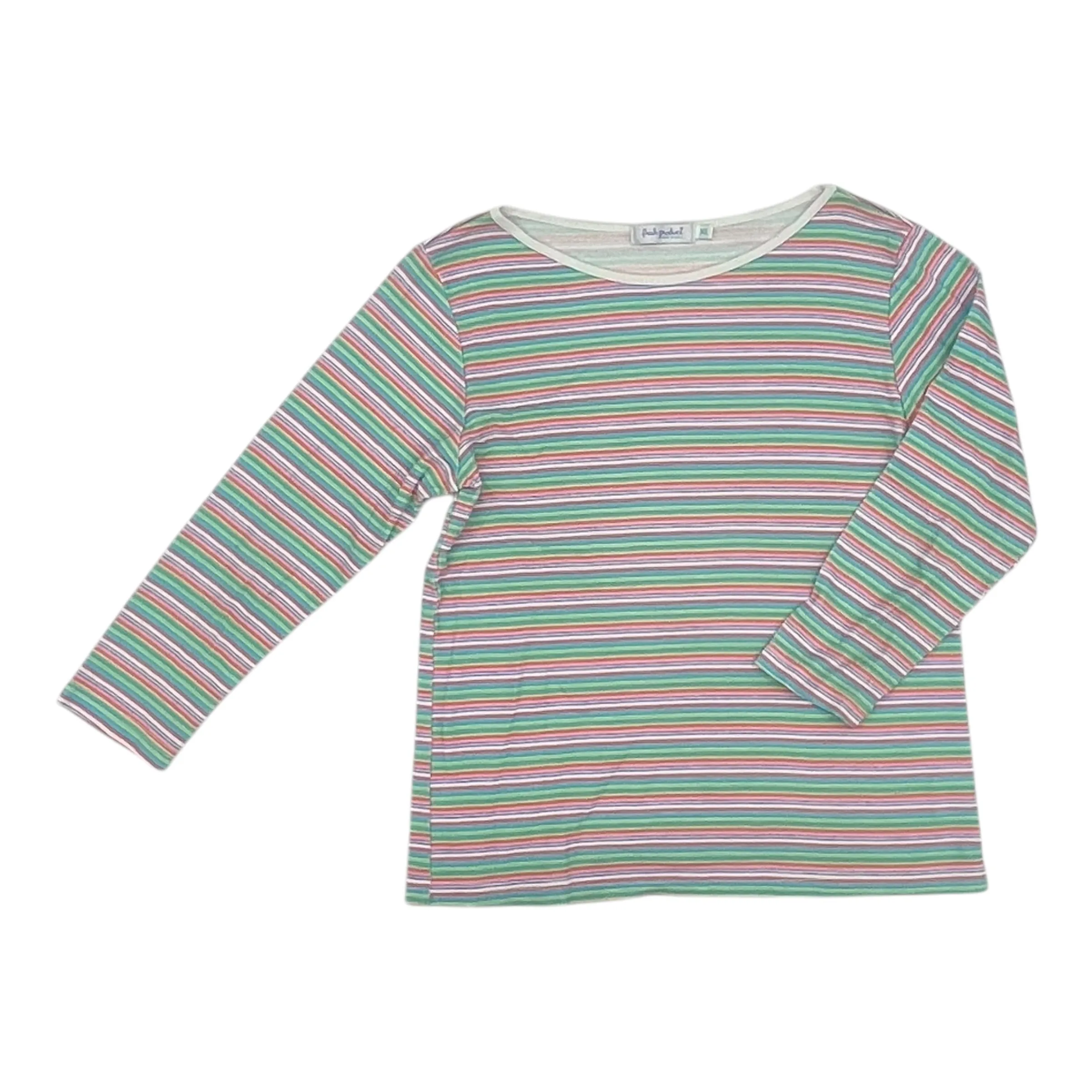 Top Ls By Fresh Produce In Striped Pattern, Size:Xl