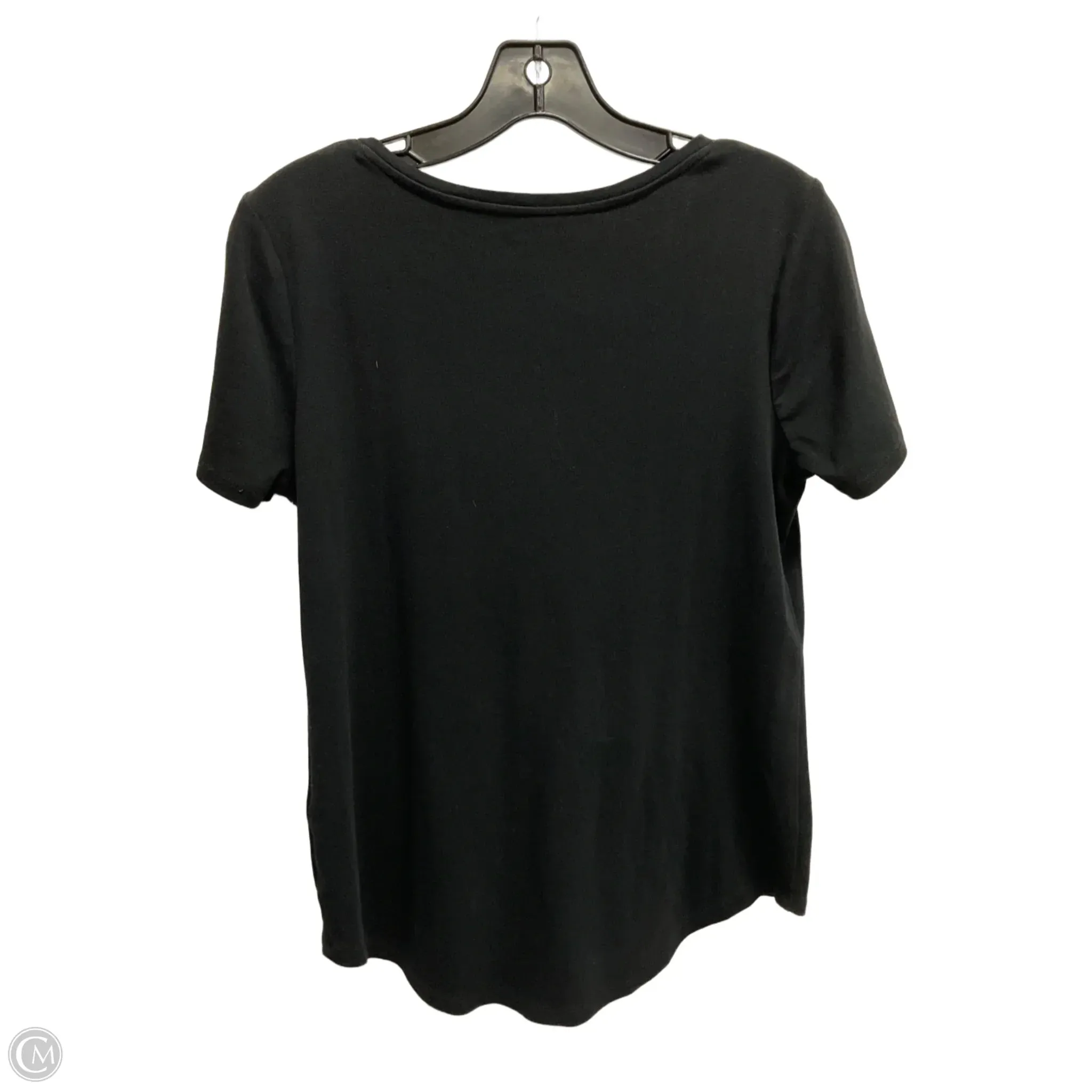 Top Short Sleeve Basic By Chicos In Black, Size: M