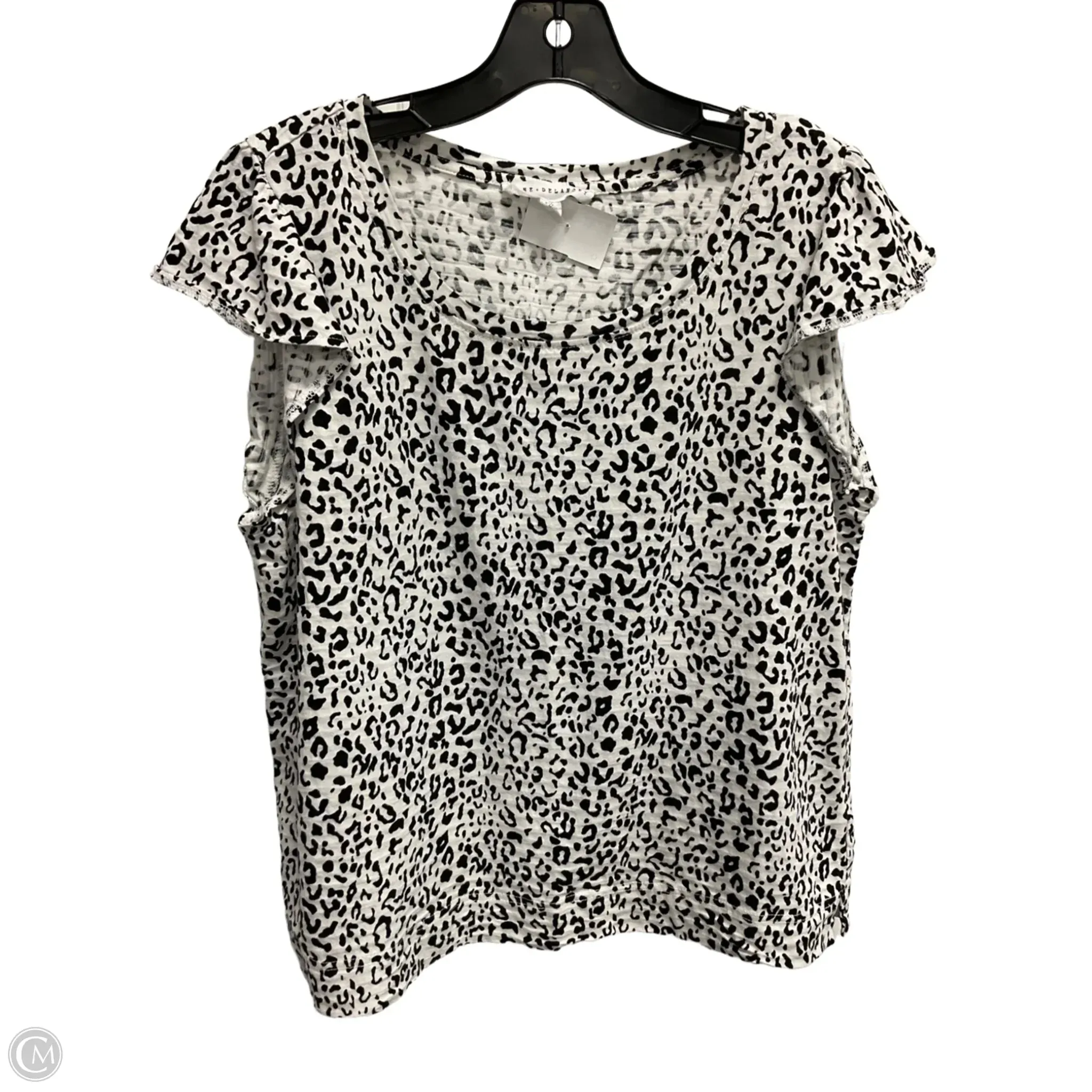 Top Short Sleeve By Jane And Delancey In Animal Print, Size: Xl