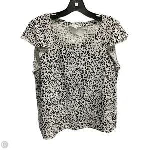 Top Short Sleeve By Jane And Delancey In Animal Print, Size: Xl