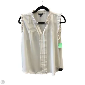 Top Sleeveless By Ann Taylor In White, Size: Lp