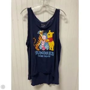 Top Sleeveless By Disney Store In Blue, Size: Xl