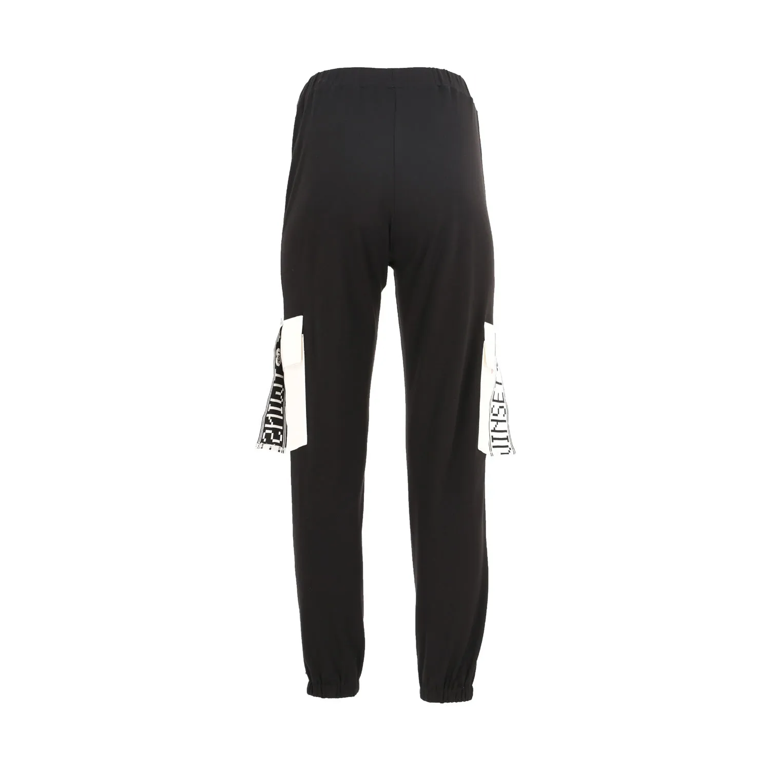 Twinset Women's Logo-tape Black Pant