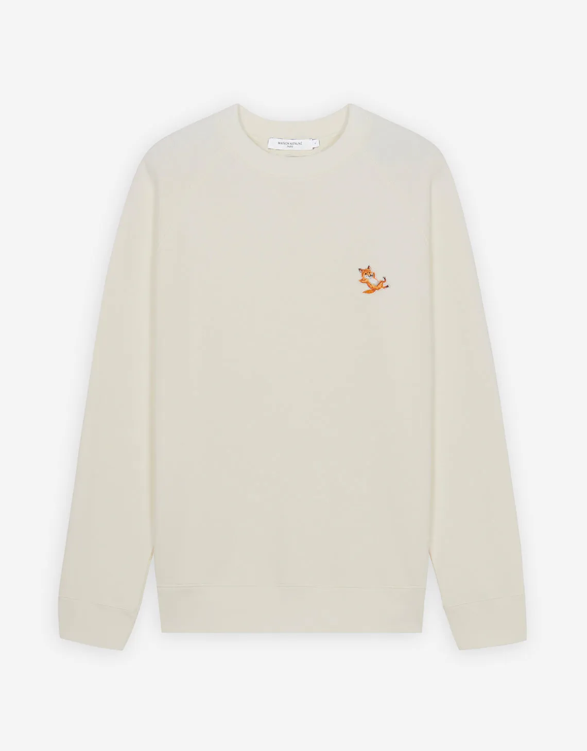 Unisex Chillax Fox Patch Classic Sweatshirt Ecru