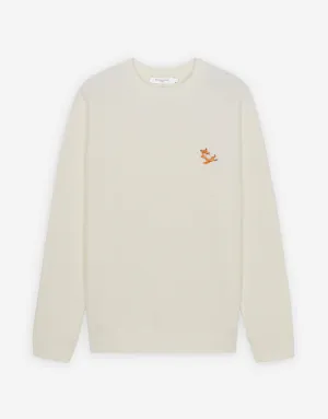 Unisex Chillax Fox Patch Classic Sweatshirt Ecru