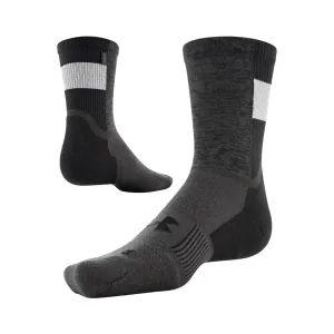 Unisex Under Armour Armourdry Run Crew Sock - Black