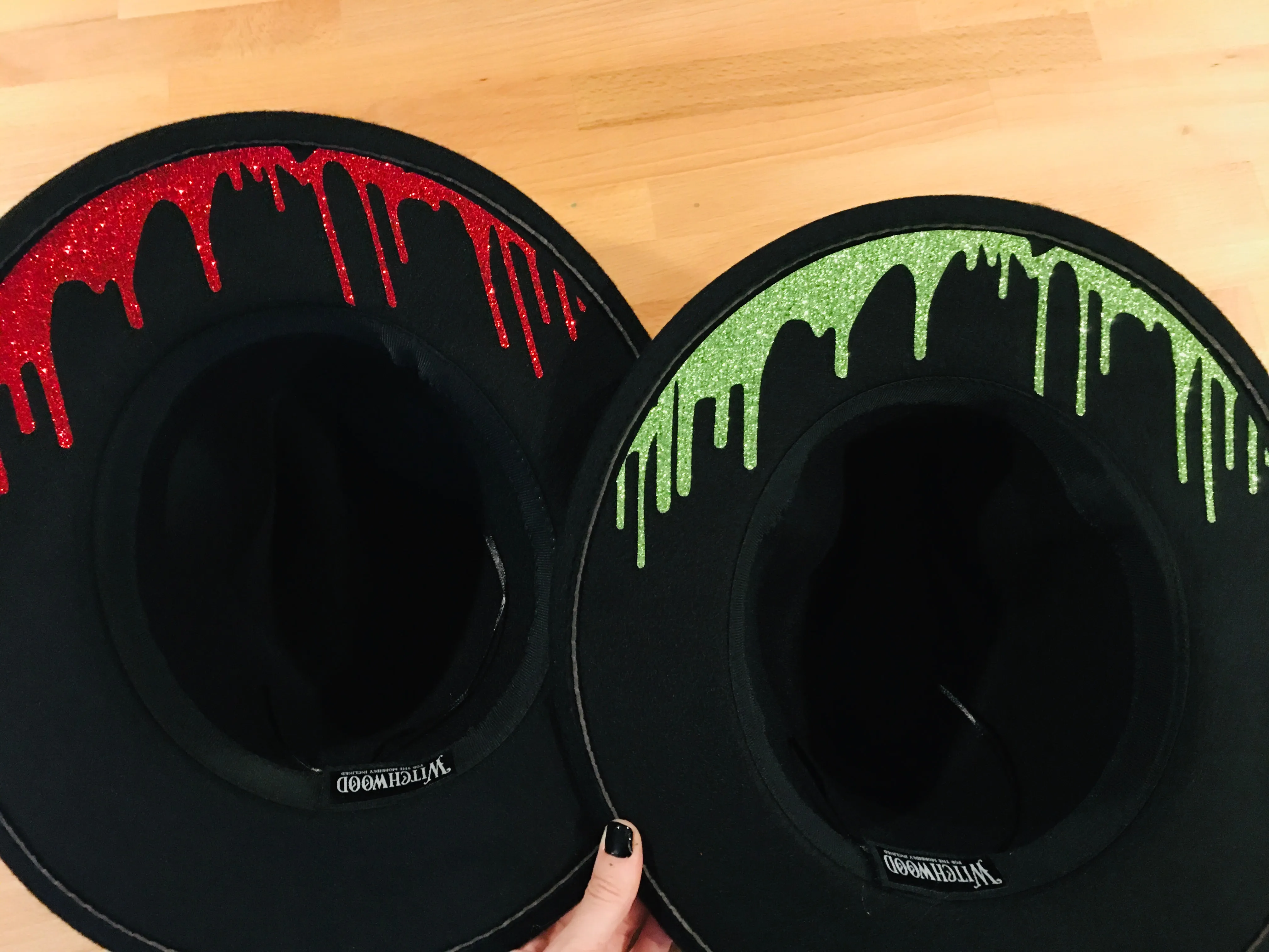 Vegan Felt Hat - Dripping Blood