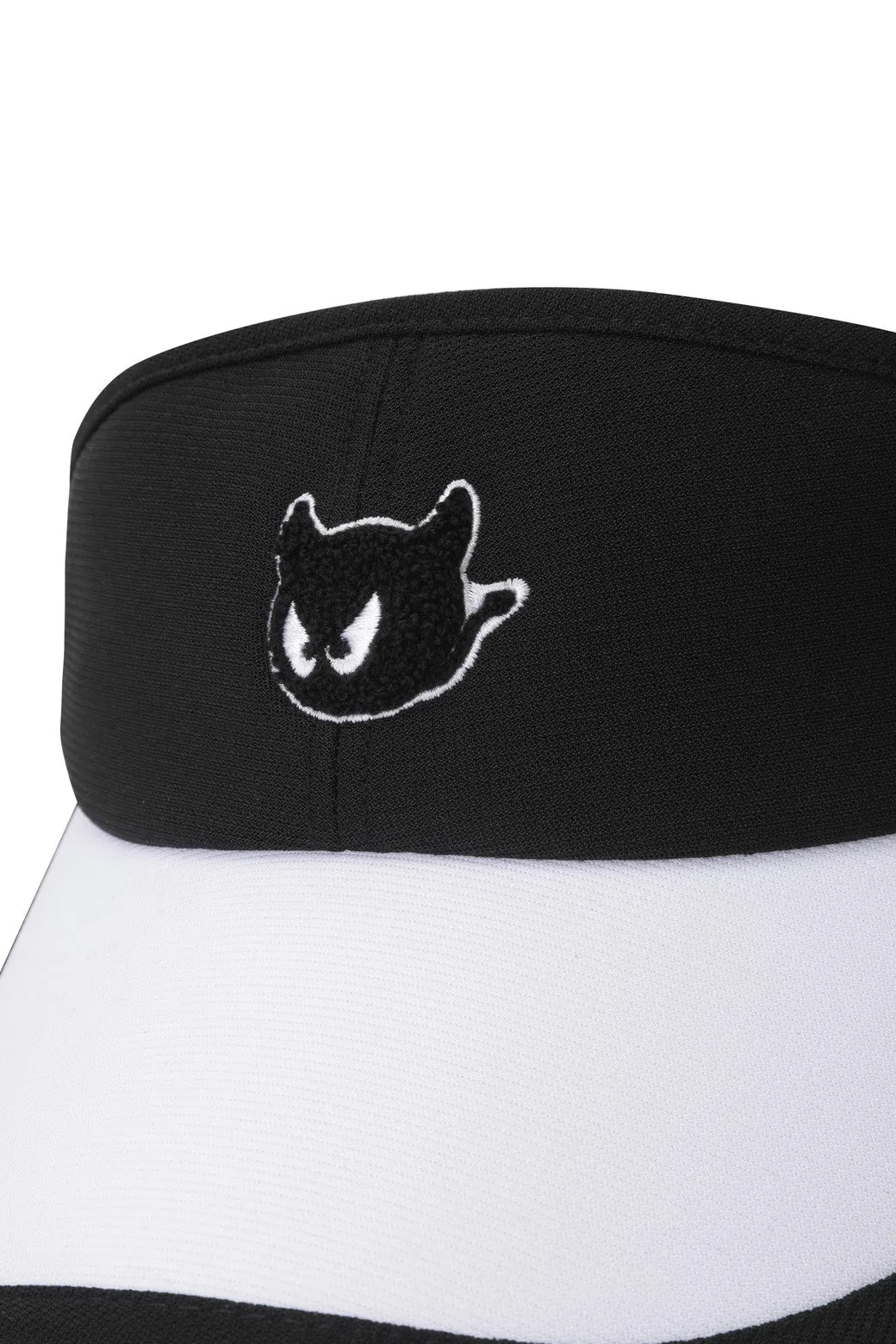 Women's WAACKY Ribbon Sun Visor Black