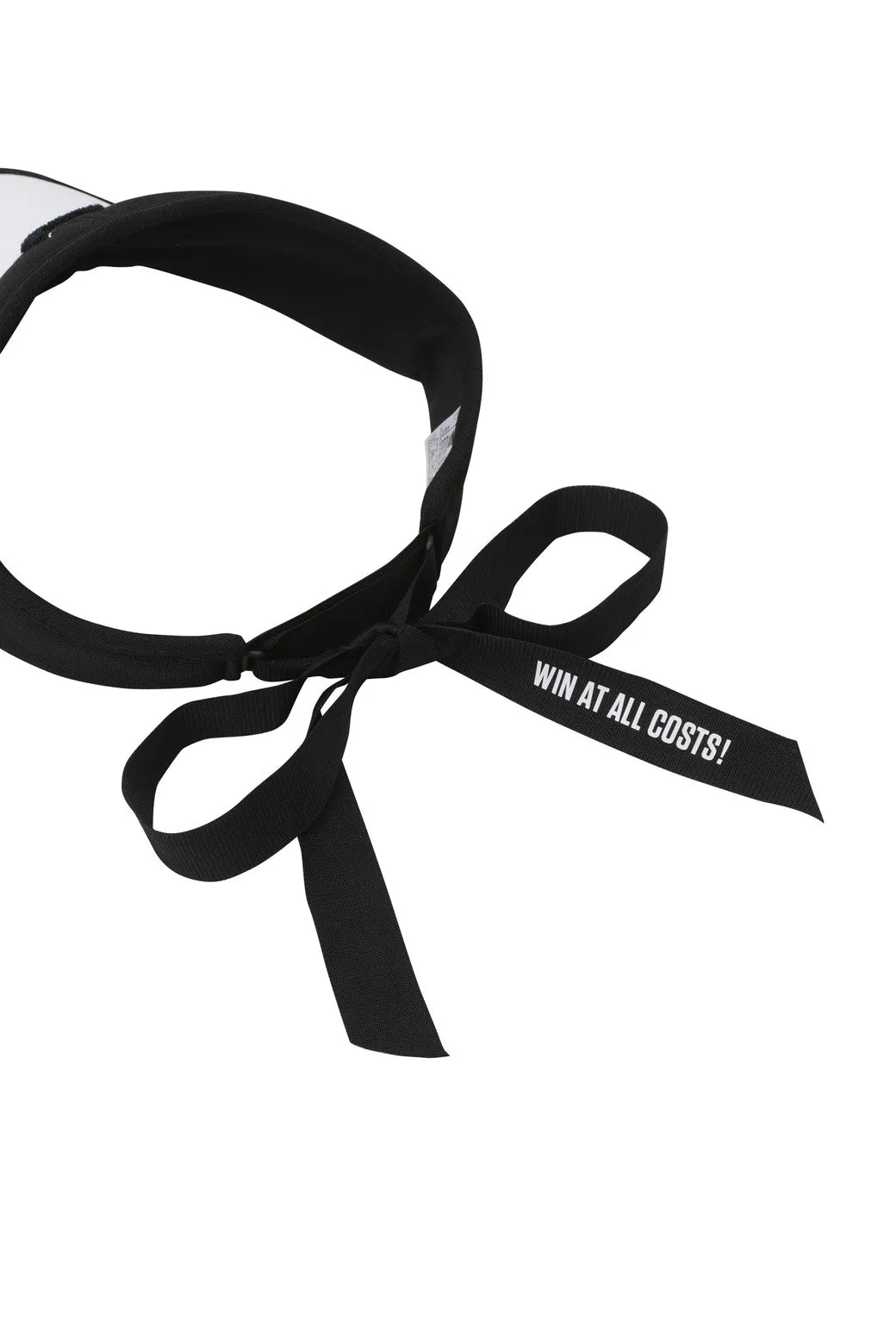 Women's WAACKY Ribbon Sun Visor Black