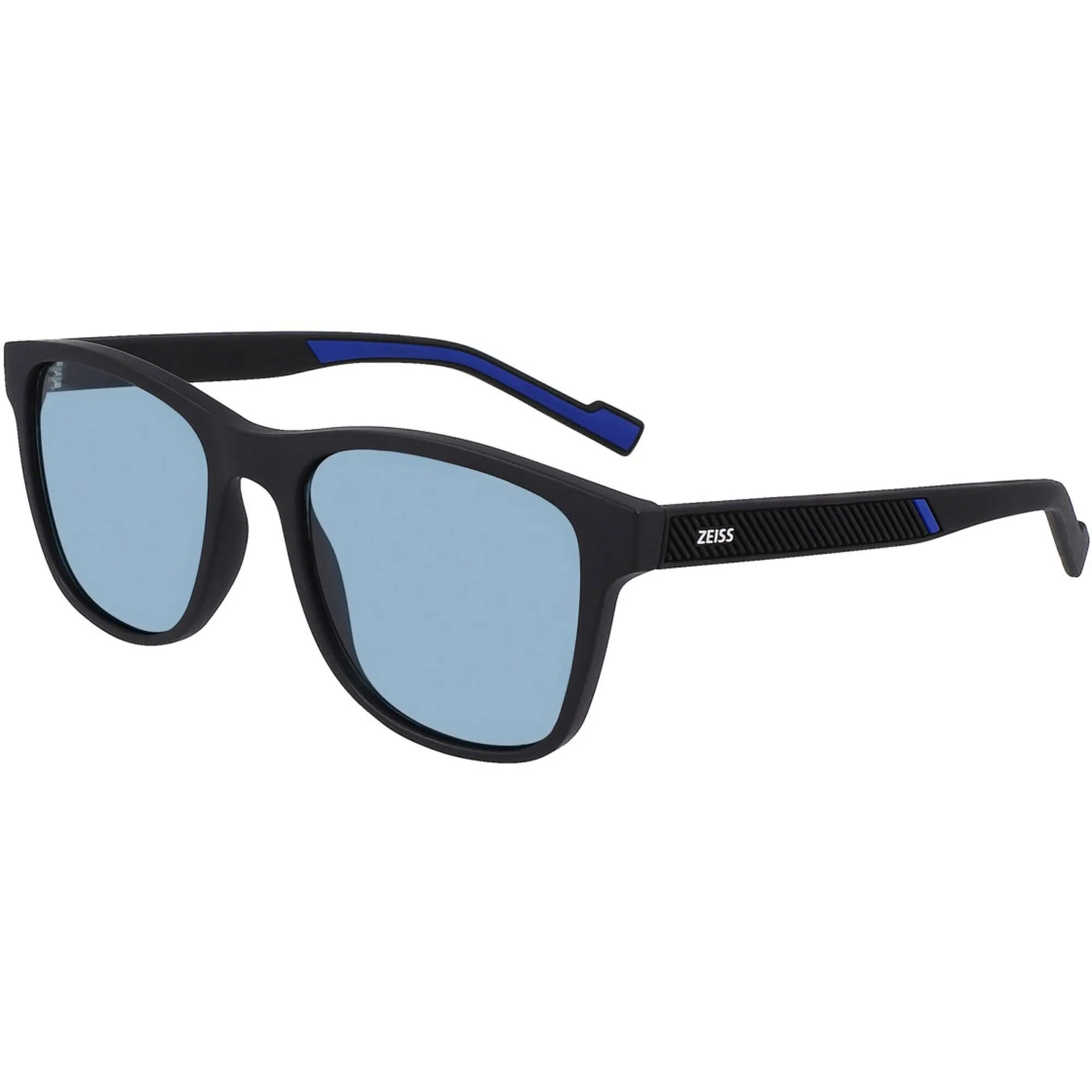 Zeiss Men's Sunglasses - Matte Black Acetate Frame Blue Lens | ZS22521SLP 002